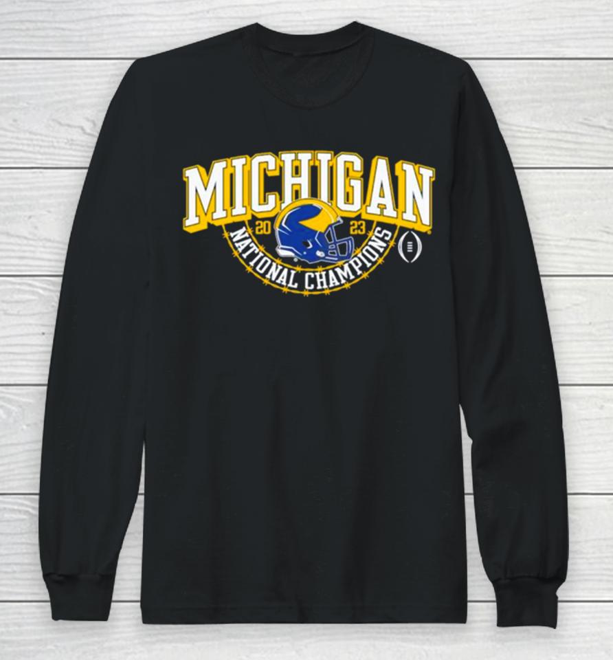 Michigan Wolverines Cfp S2023 National Champions Classic Long Sleeve T-Shirt