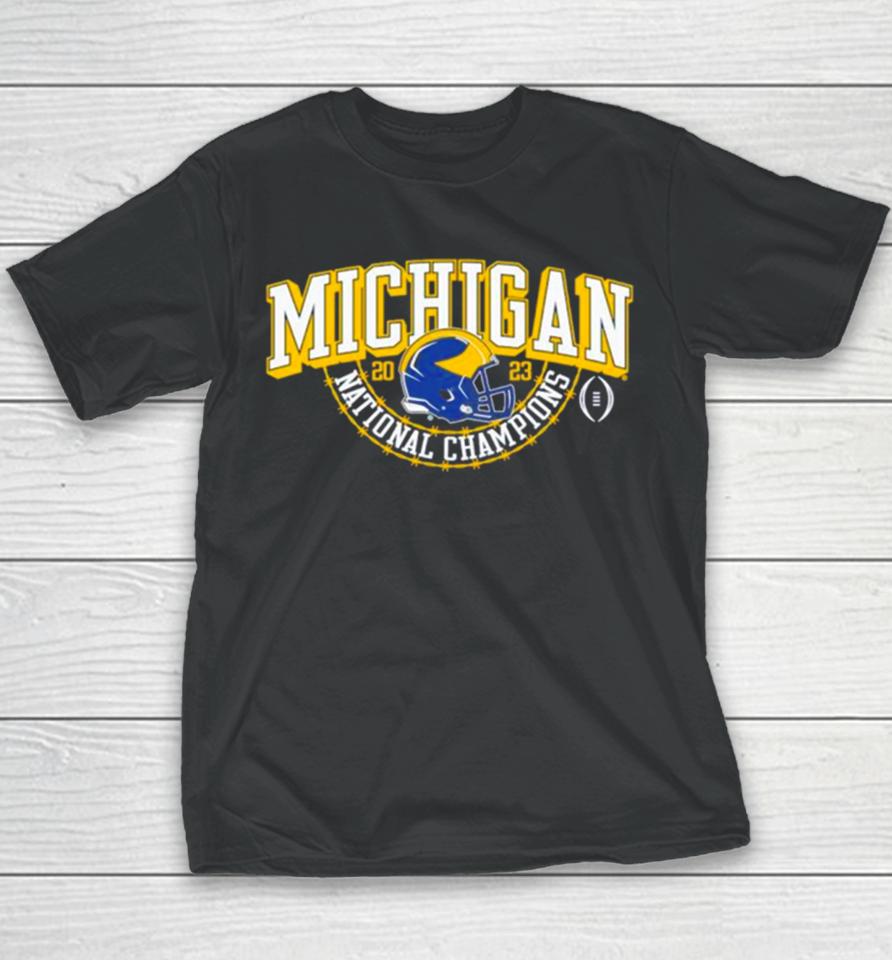 Michigan Wolverines Cfp S2023 National Champions Classic Youth T-Shirt