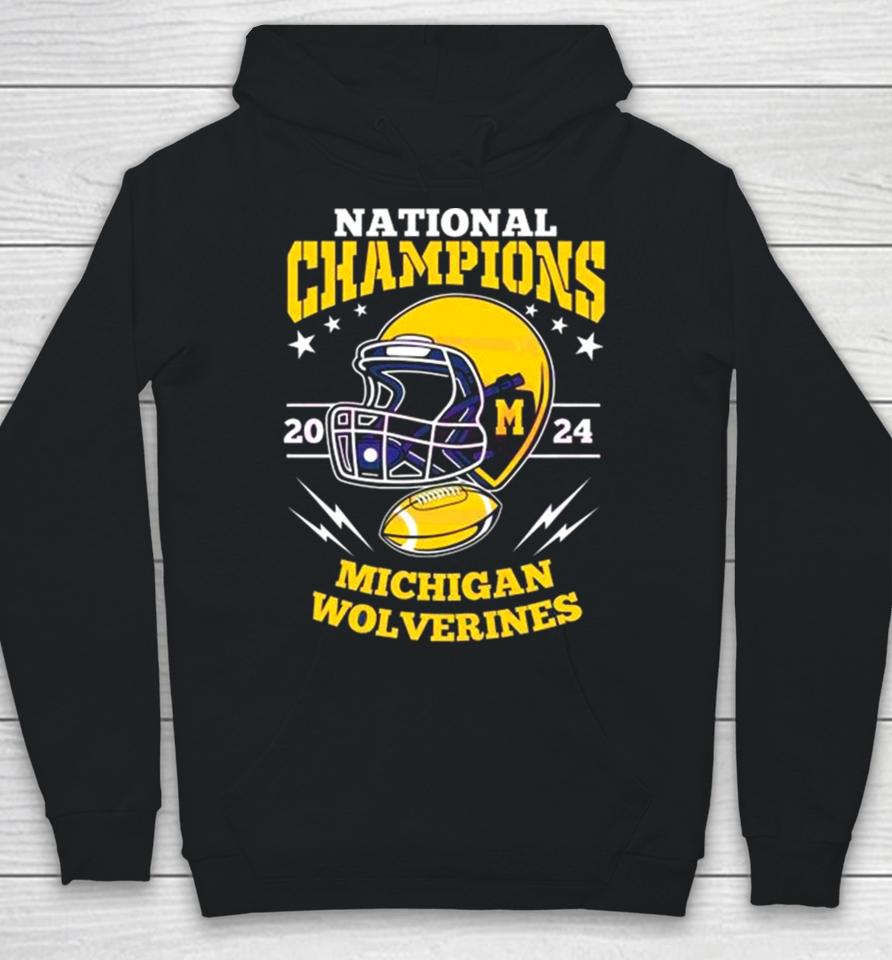 Michigan Wolverines Football Helmet National Champions 2024 Hoodie