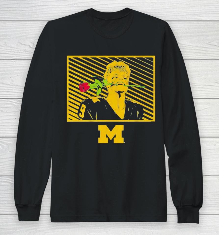 Michigan Wolverines Football J.j Mccarthy Rose Long Sleeve T-Shirt