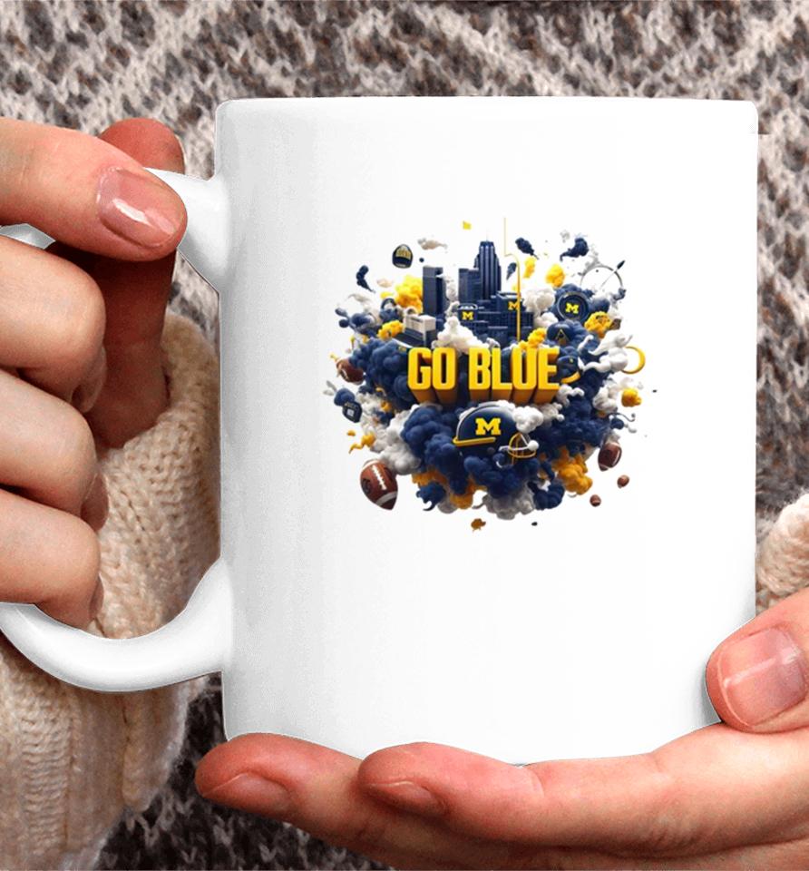 Michigan Wolverines Go Blue City Coffee Mug