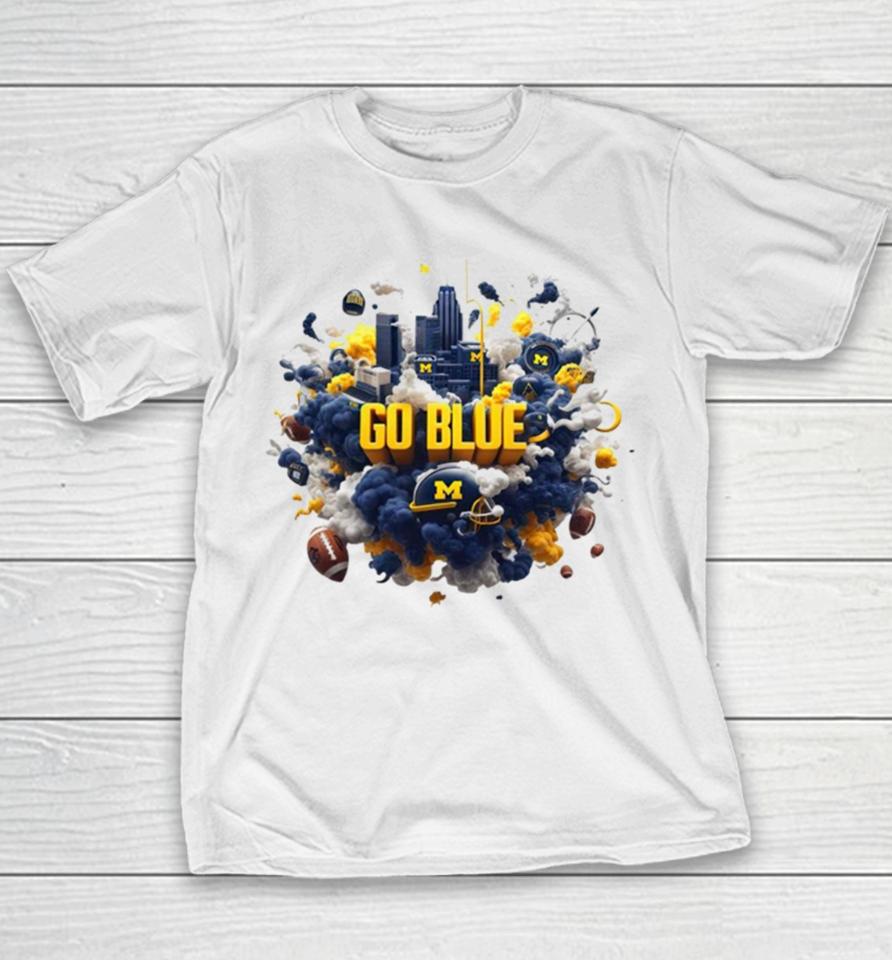 Michigan Wolverines Go Blue City Youth T-Shirt