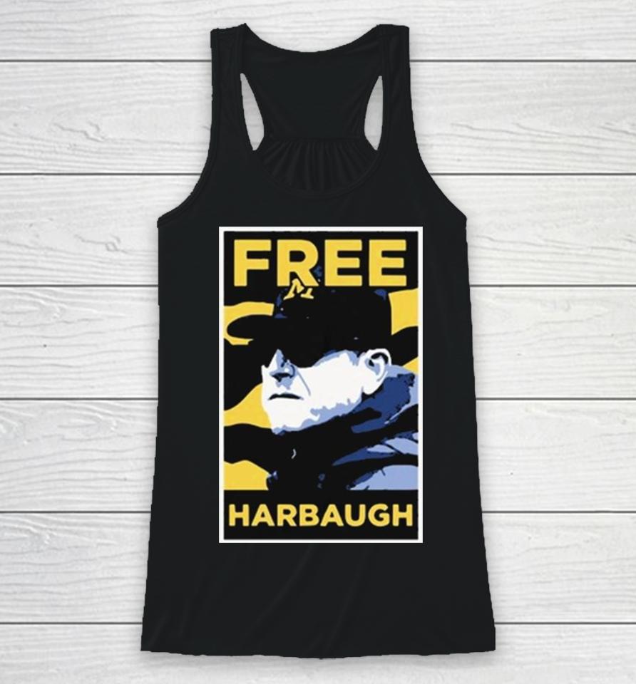 Michigan Wolverines Jj Mccarthy Free Harbaugh Racerback Tank