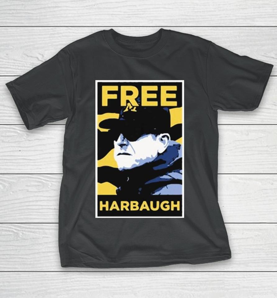 Michigan Wolverines Jj Mccarthy Free Harbaugh T-Shirt