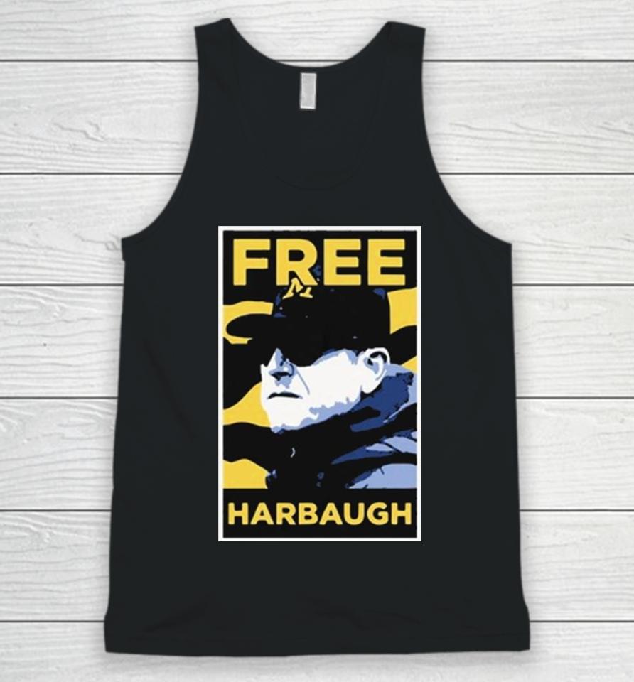 Michigan Wolverines Jj Mccarthy Free Harbaugh Unisex Tank Top