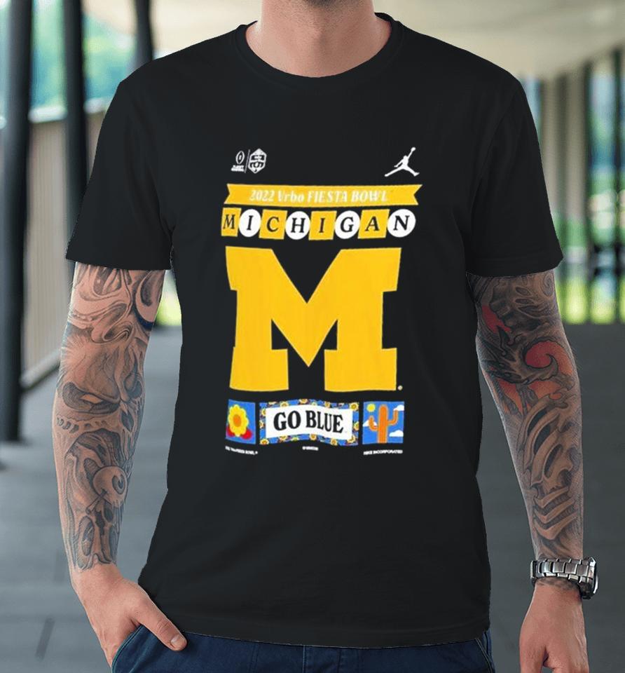 Michigan Wolverines Jordan Brand College Football Playoff 2023 Premium T-Shirt