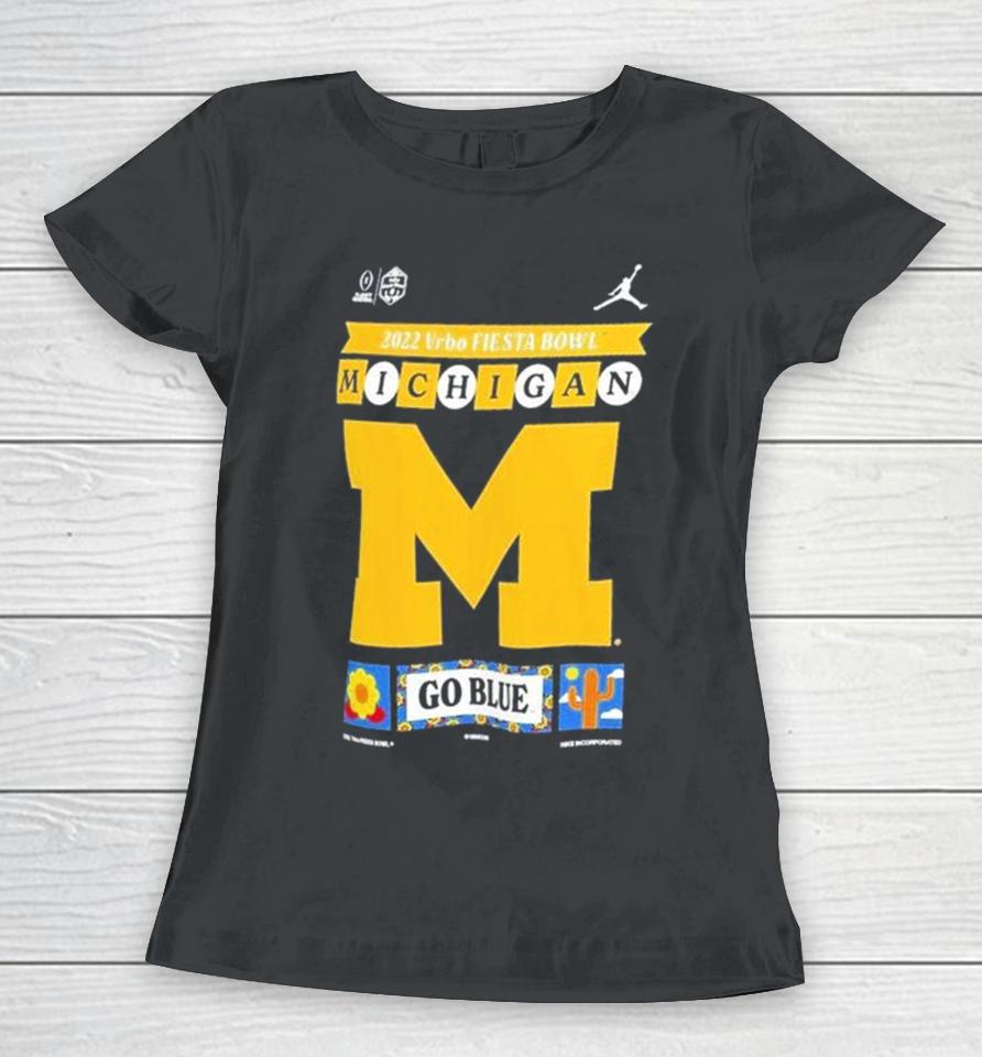 Michigan Wolverines Jordan Brand College Football Playoff 2023 Women T-Shirt