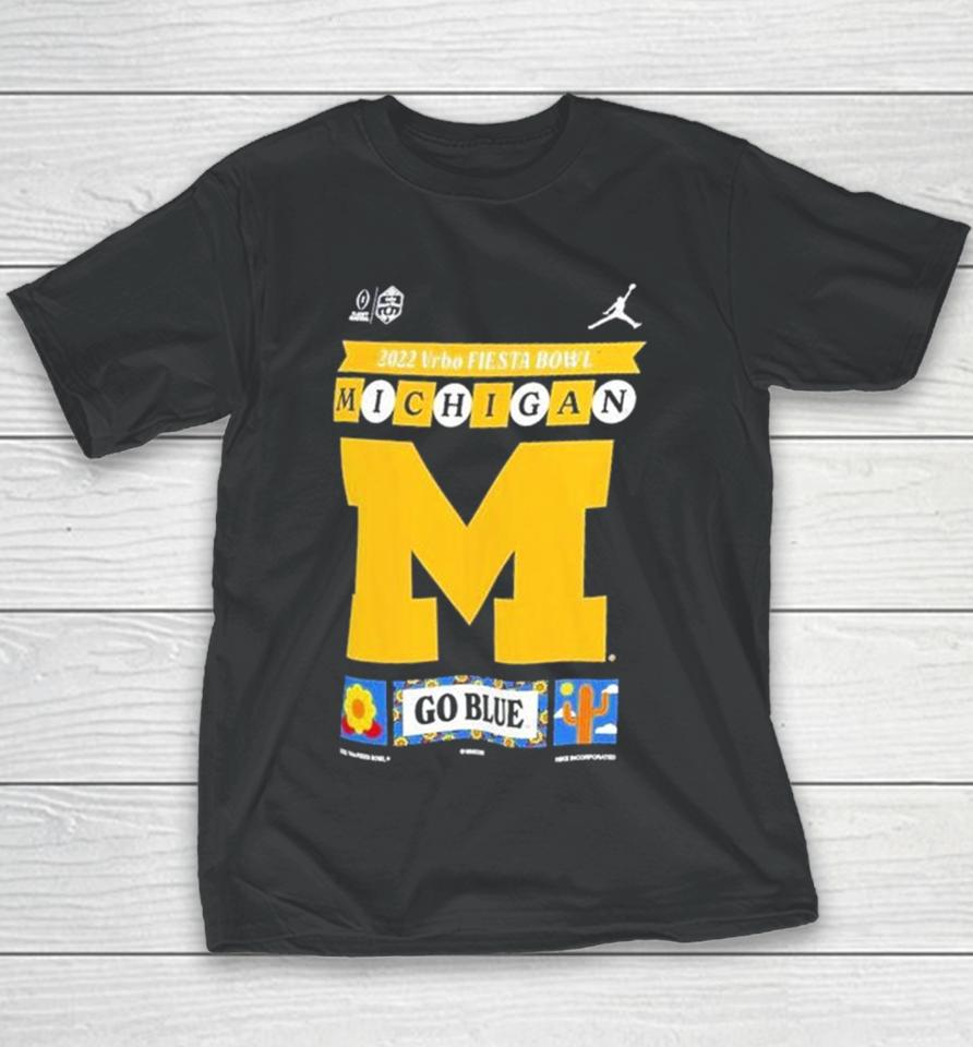 Michigan Wolverines Jordan Brand College Football Playoff 2023 Youth T-Shirt