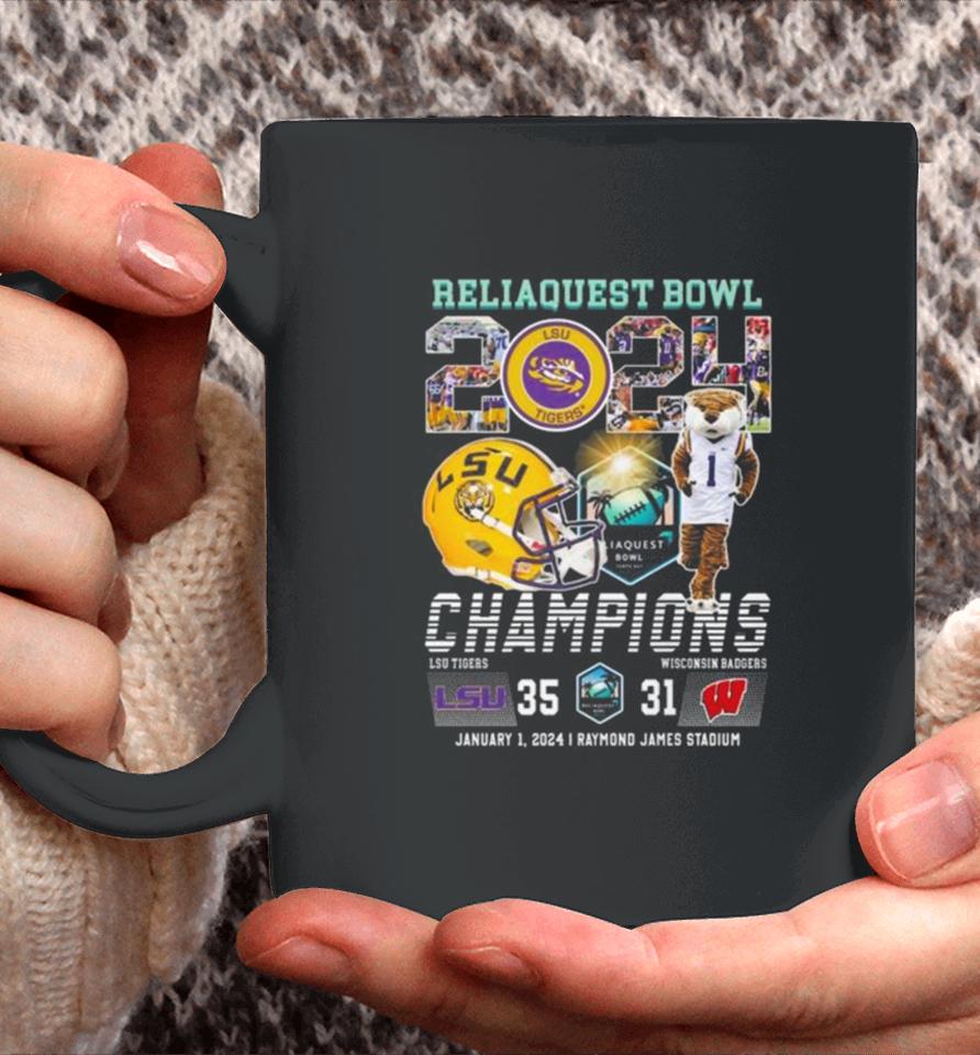 Michigan Wolverines Mascot Reliaquest Bowl 2024 Champions Coffee Mug