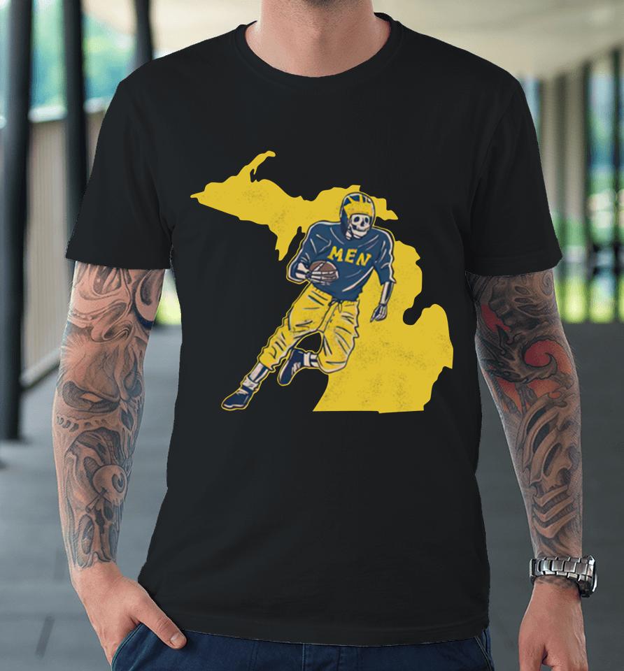 Michigan Wolverines Men Football Barstool Sports Premium T-Shirt