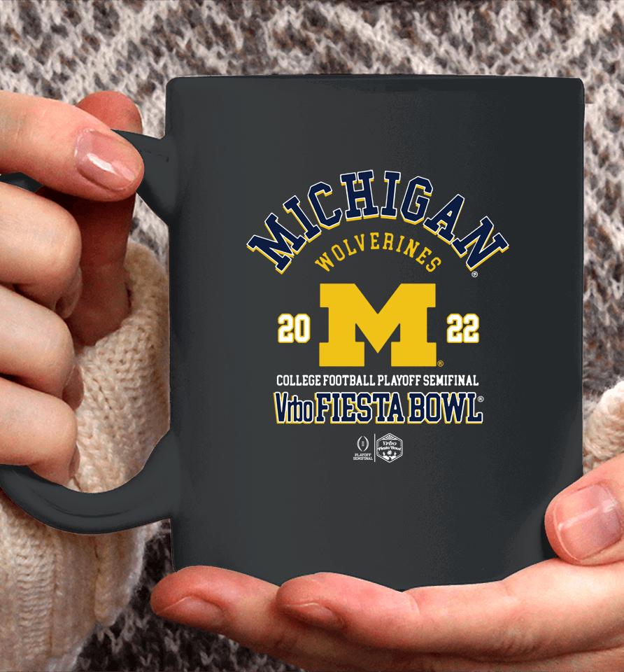 Michigan Wolverines Navy Blue 2022 College Football Playoff Bound Fashion Coffee Mug