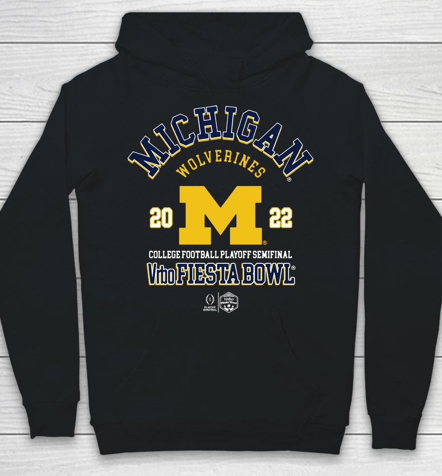 Michigan Wolverines Navy Blue 2022 College Football Playoff Bound Fashion Hoodie