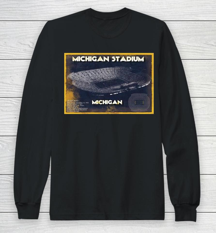 Michigan Wolverines Stadium Best Place For The College Football National Champions Long Sleeve T-Shirt