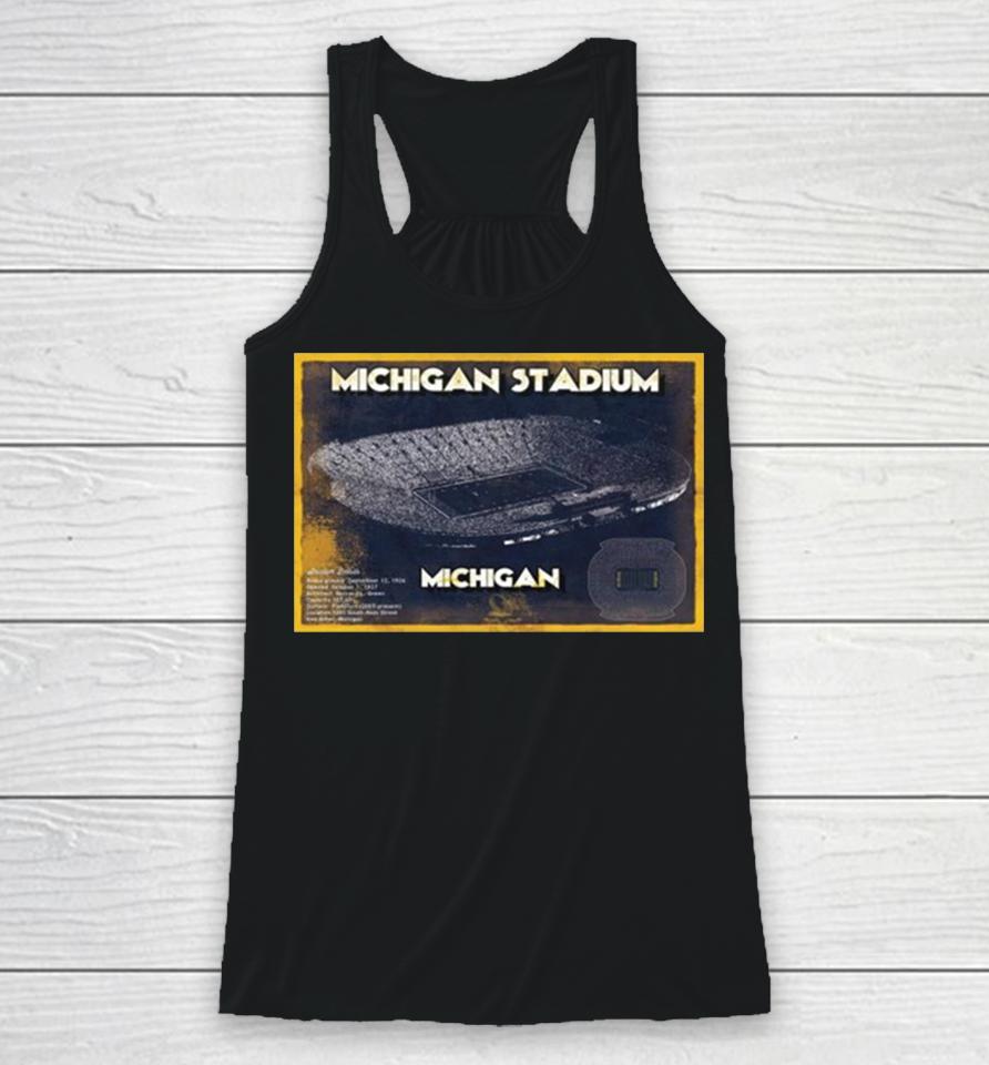 Michigan Wolverines Stadium Best Place For The College Football National Champions Racerback Tank