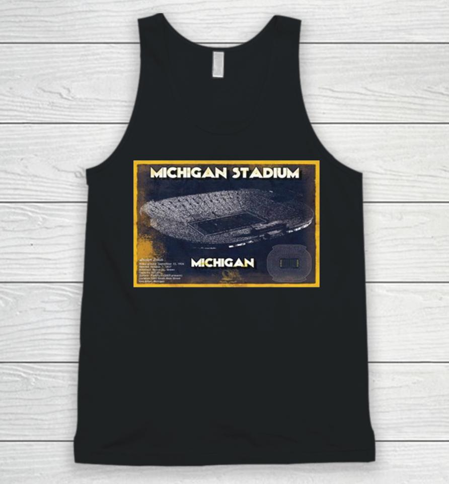 Michigan Wolverines Stadium Best Place For The College Football National Champions Unisex Tank Top