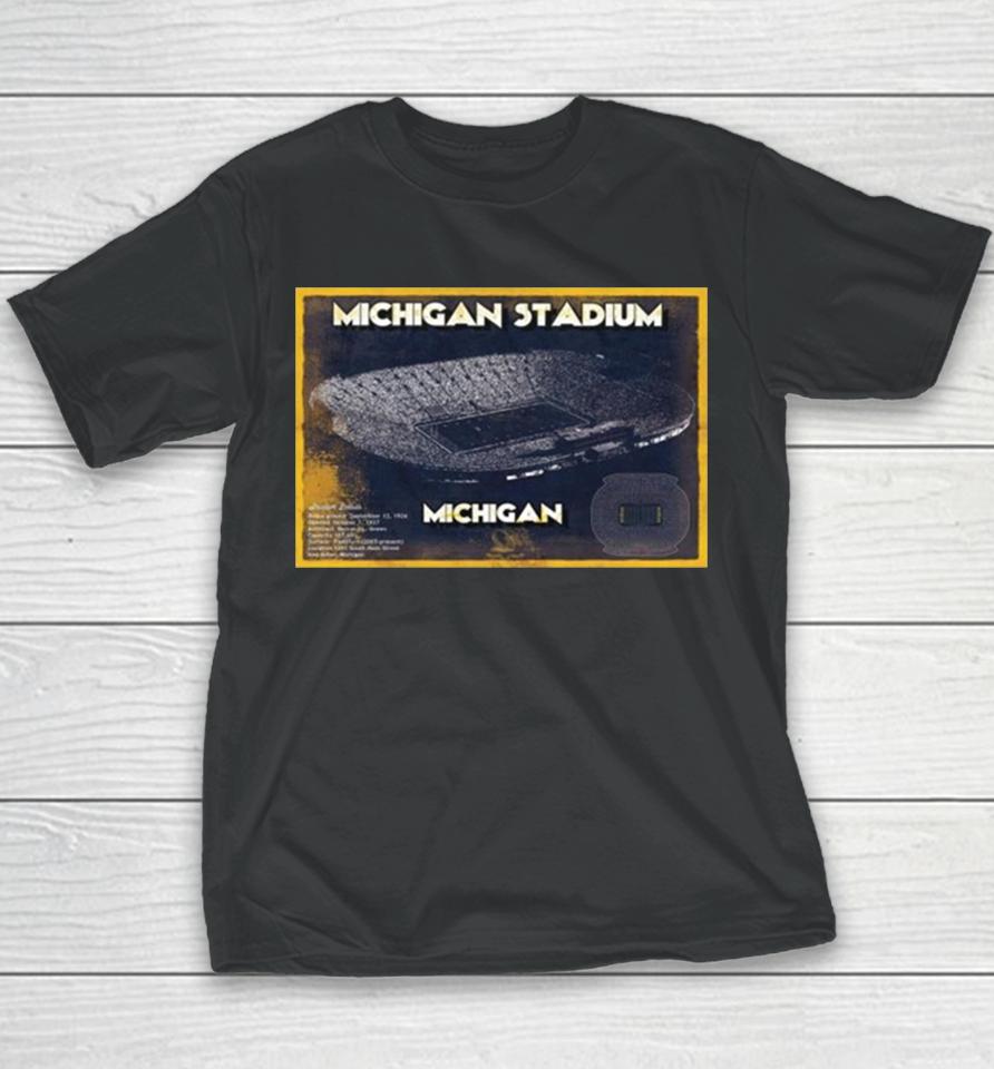 Michigan Wolverines Stadium Best Place For The College Football National Champions Youth T-Shirt