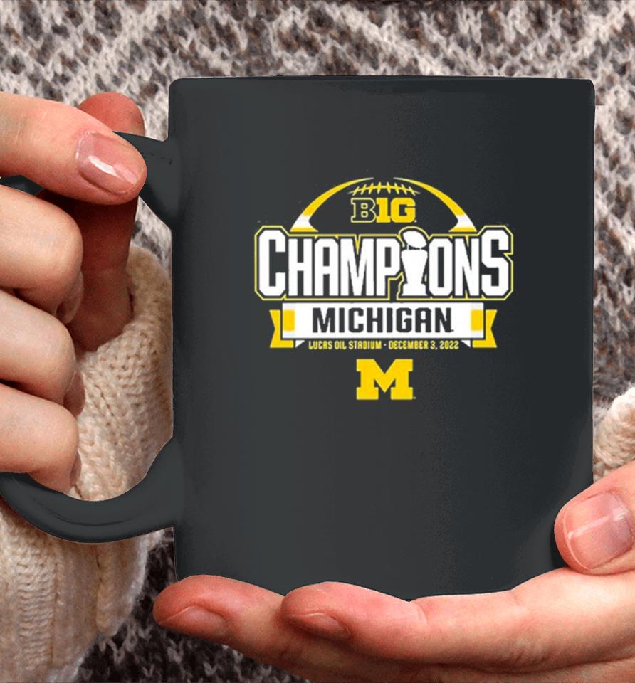 Michigan Wolverines Women’s 2023 Big 10 Football Conference Champions Coffee Mug