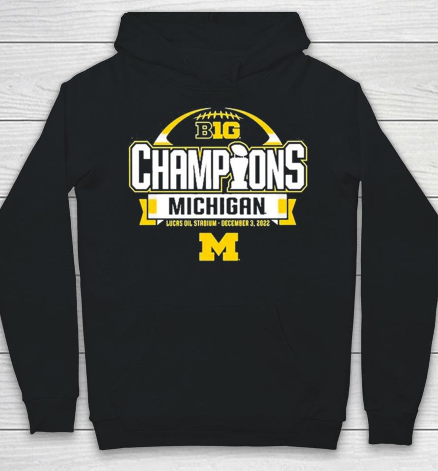 Michigan Wolverines Women’s 2023 Big 10 Football Conference Champions Hoodie