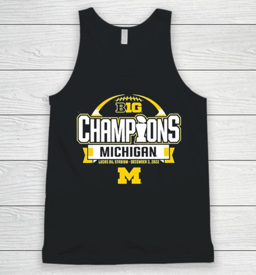 Michigan Wolverines Women’s 2023 Big 10 Football Conference Champions Unisex Tank Top