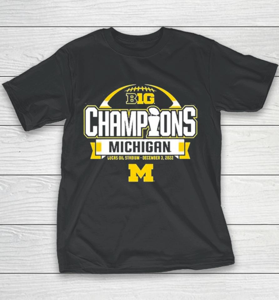 Michigan Wolverines Women’s 2023 Big 10 Football Conference Champions Youth T-Shirt