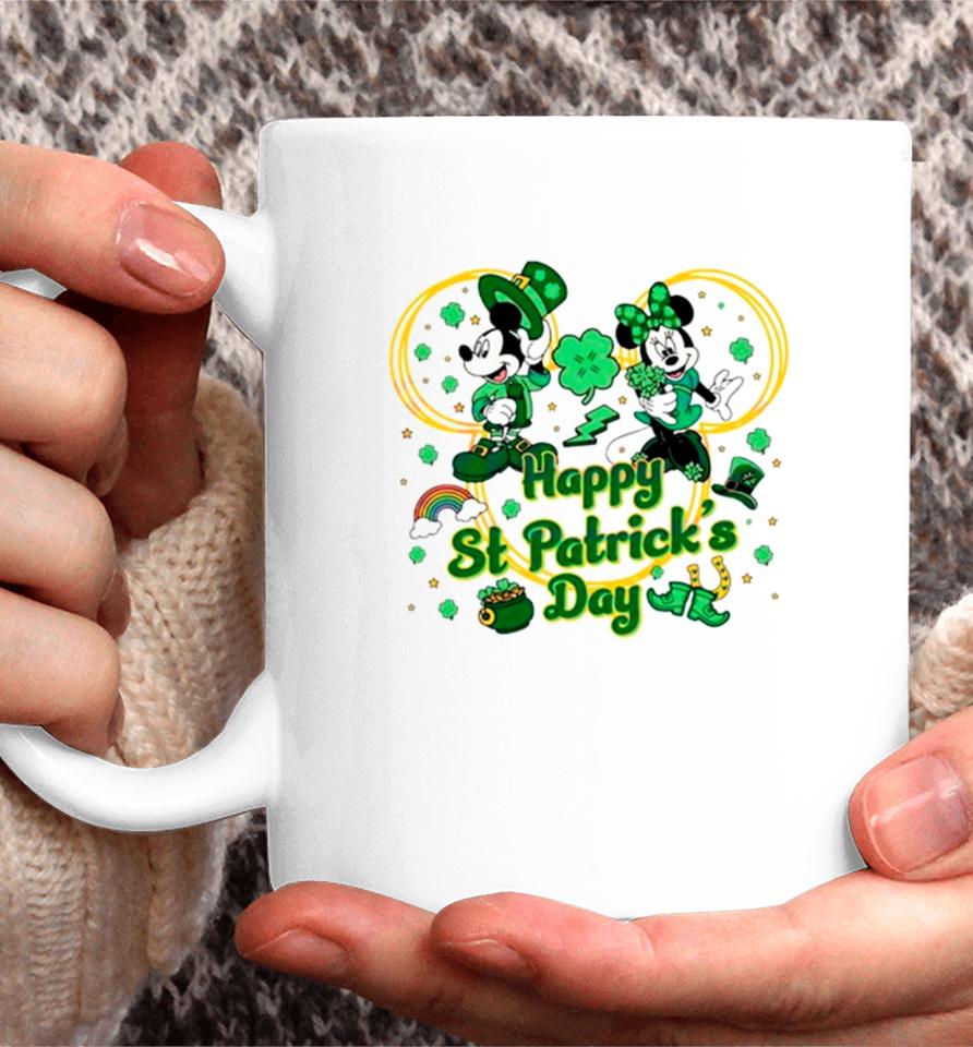 Mickey And Minnie Happy St Patrick’s Day Coffee Mug