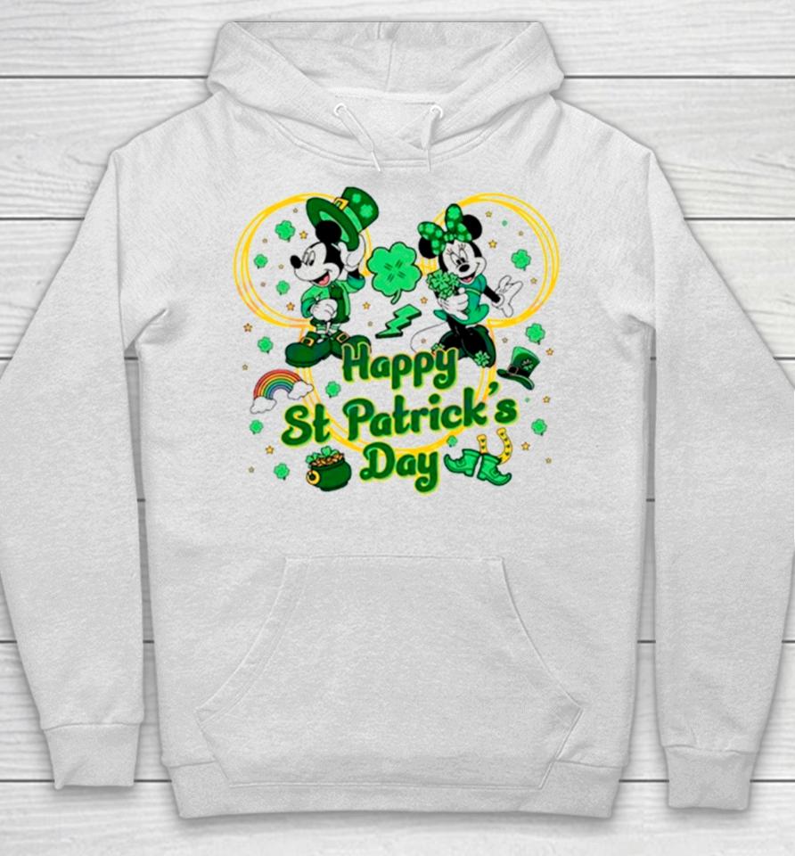 Mickey And Minnie Happy St Patrick’s Day Hoodie