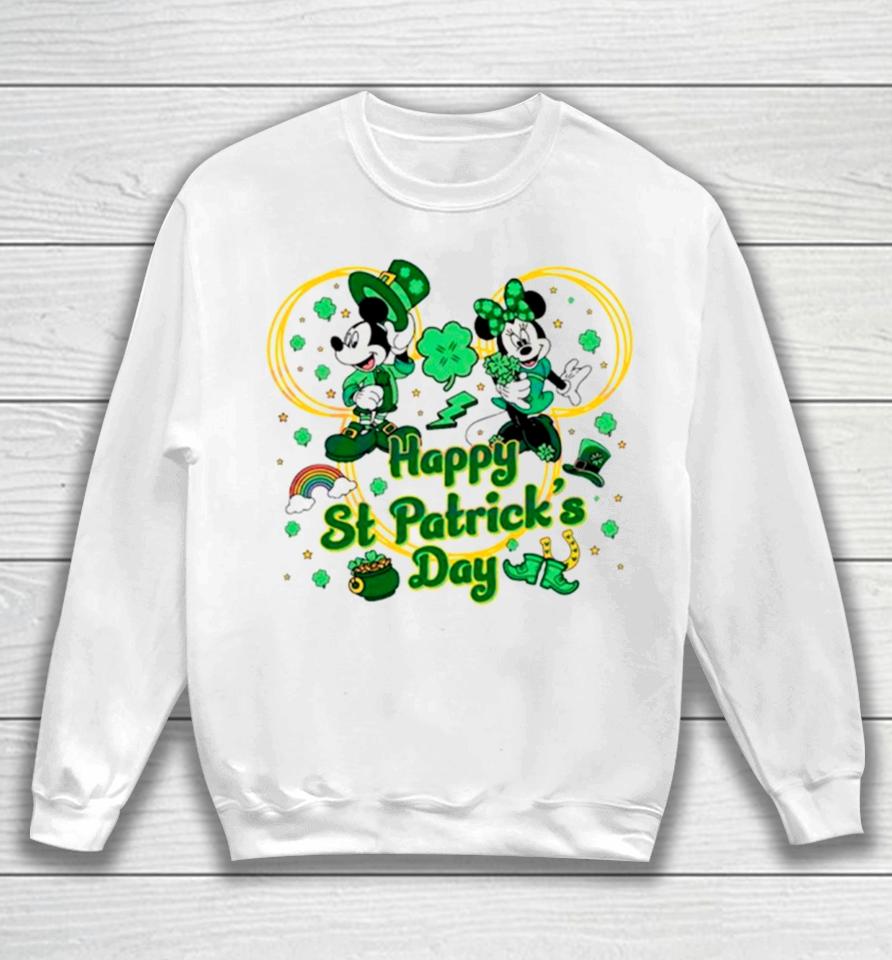 Mickey And Minnie Happy St Patrick’s Day Sweatshirt
