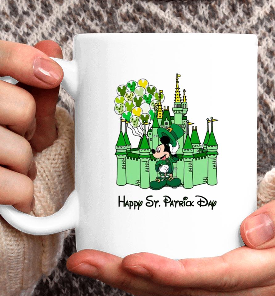 Mickey Castle Disney Happy St. Patrick’s Day Coffee Mug