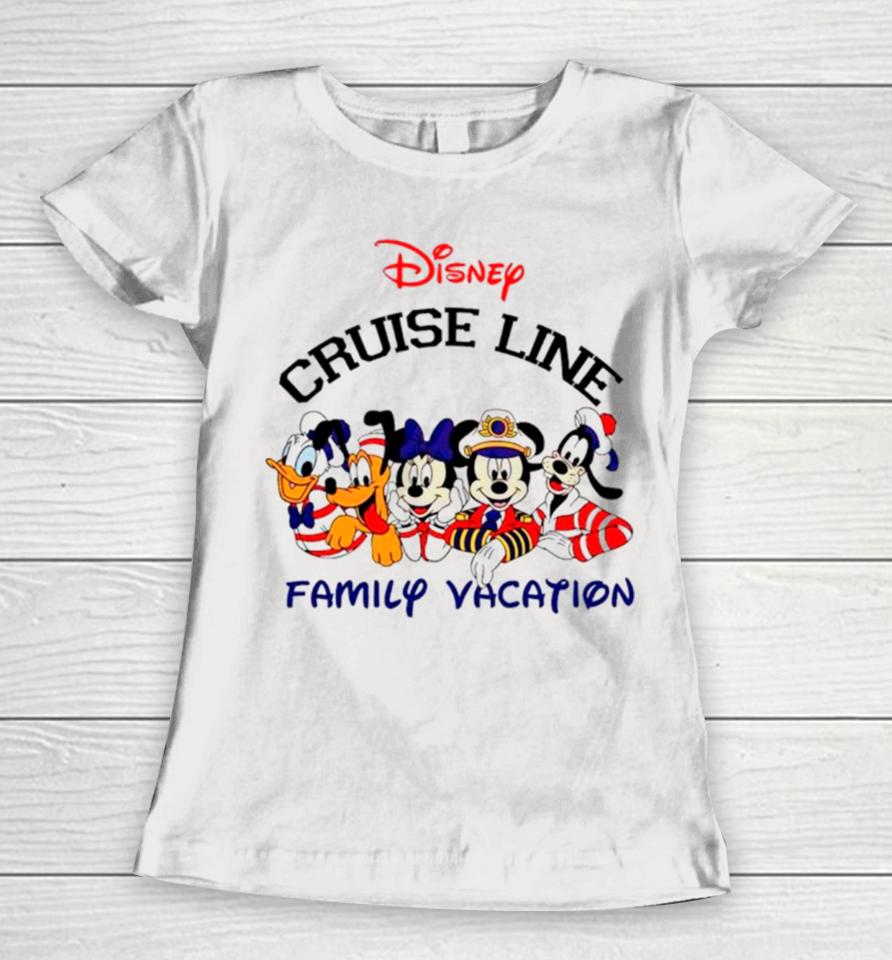 Mickey Friends Disney Cruise Line Family Vacation Women T-Shirt