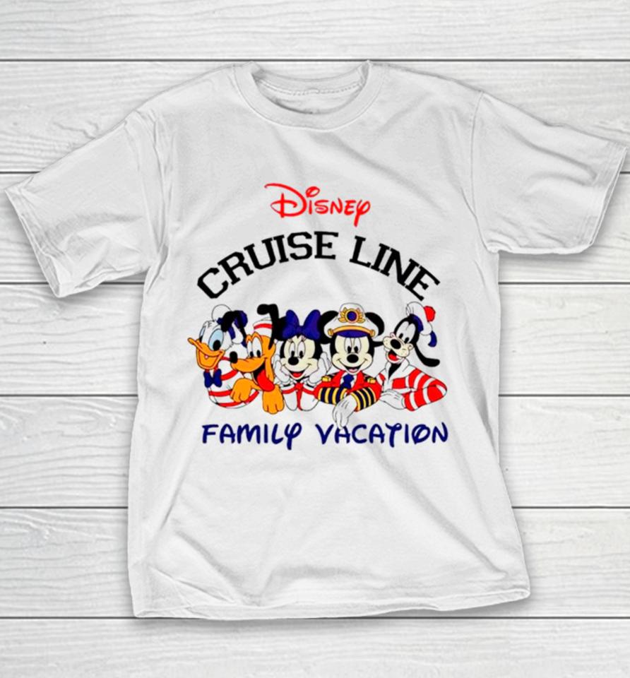 Mickey Friends Disney Cruise Line Family Vacation Youth T-Shirt