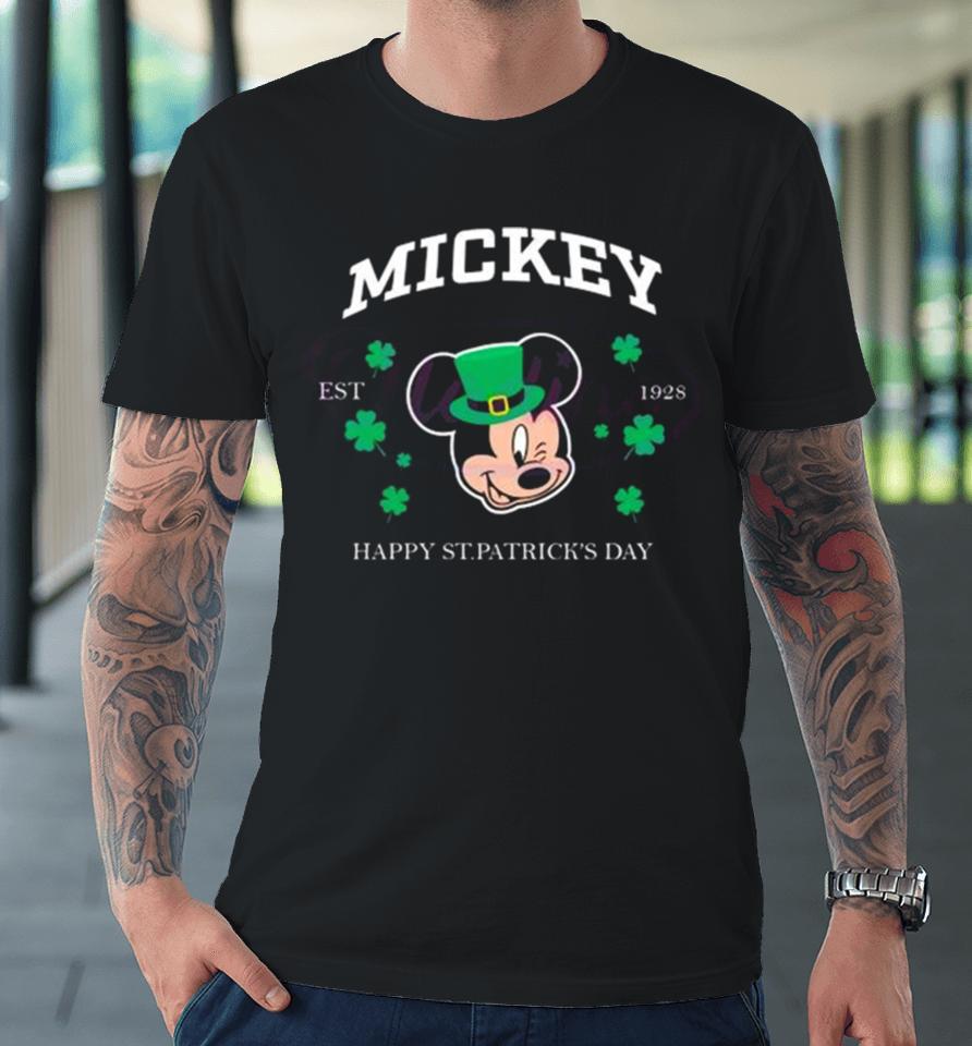 Mickey Happy St Patricks Day Est 1928 Premium T-Shirt