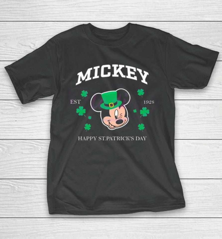 Mickey Happy St Patricks Day Est 1928 T-Shirt