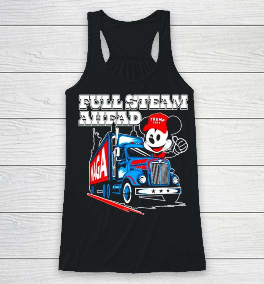 Mickey Maga Full Steam Ahead Truck Remake Racerback Tank
