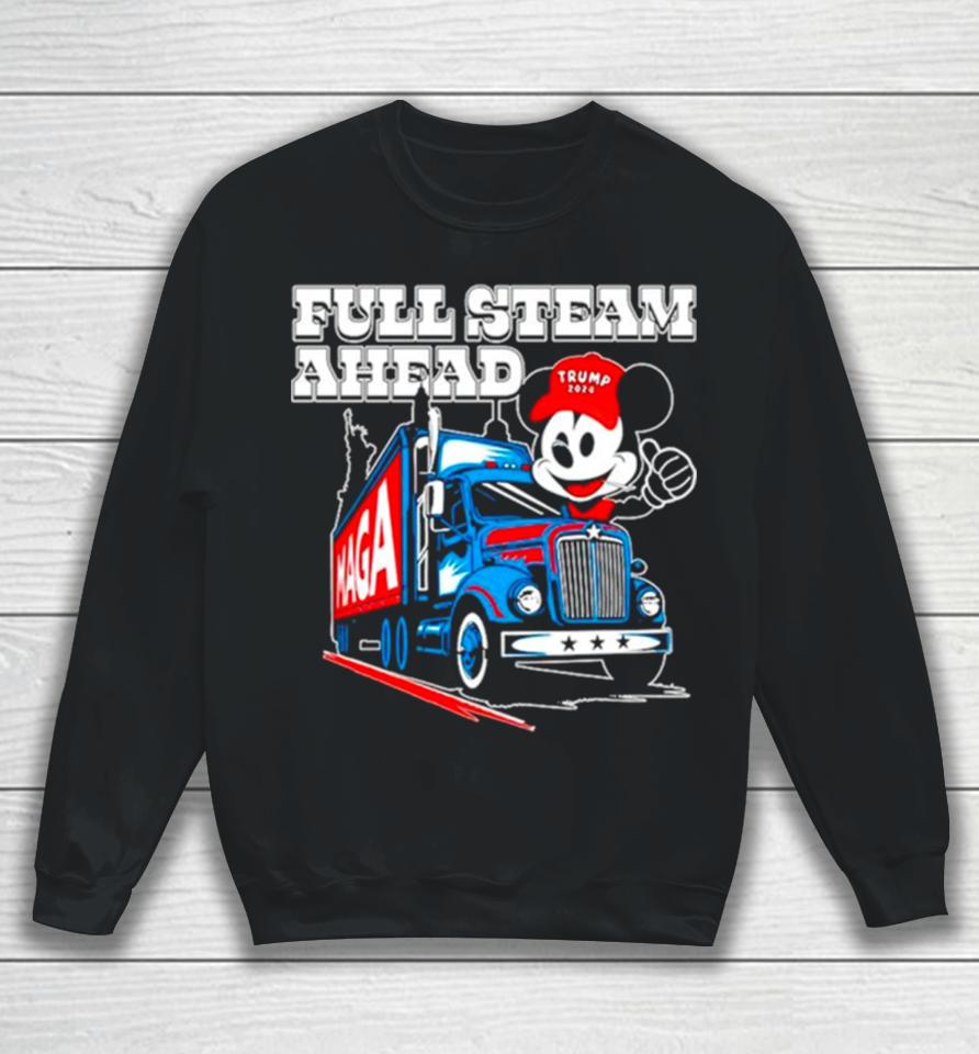 Mickey Maga Full Steam Ahead Truck Remake Sweatshirt