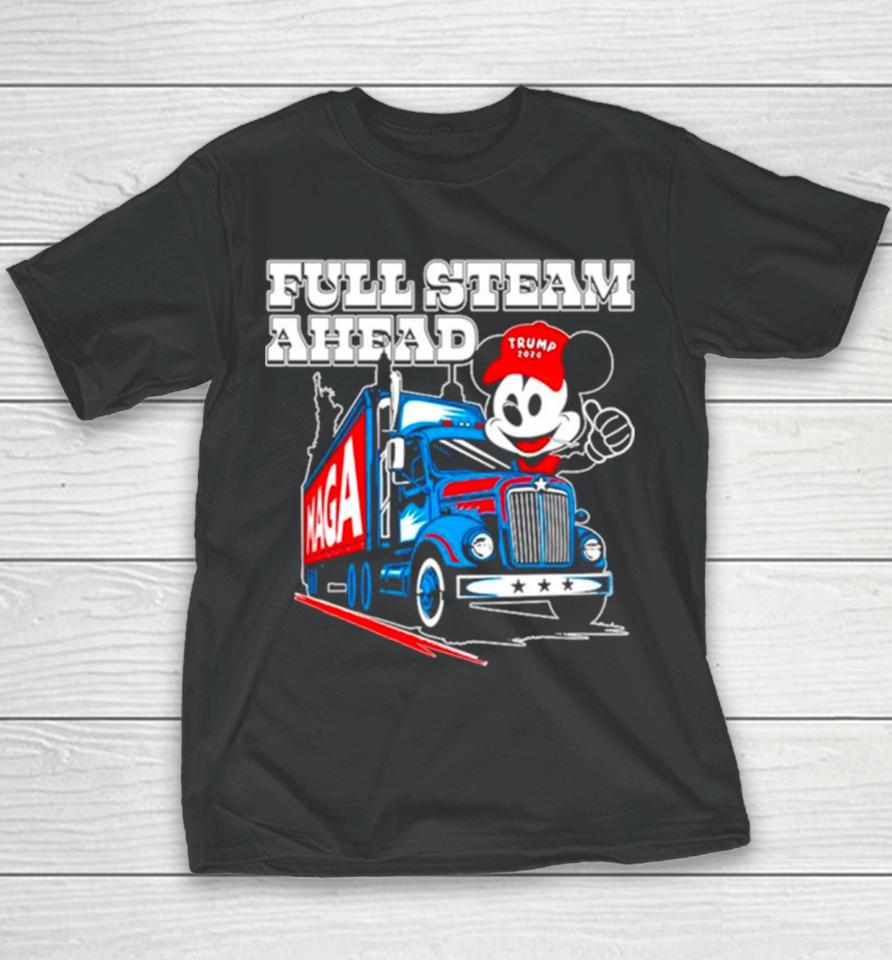 Mickey Maga Full Steam Ahead Truck Remake Youth T-Shirt