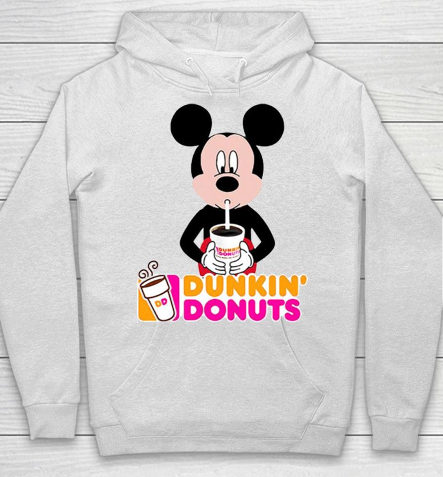 Mickey Mouse Drinking Dunkin’ Donuts Hoodie