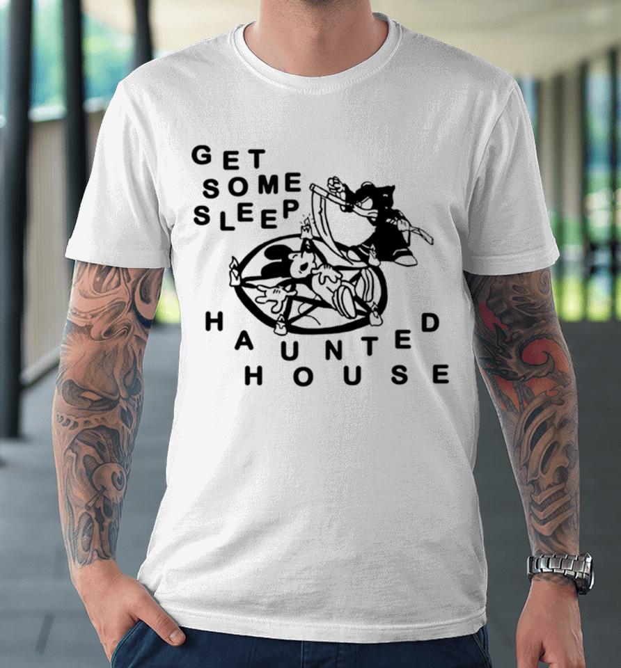 Mickey Mouse Get Some Sleep Haunted House Premium T-Shirt