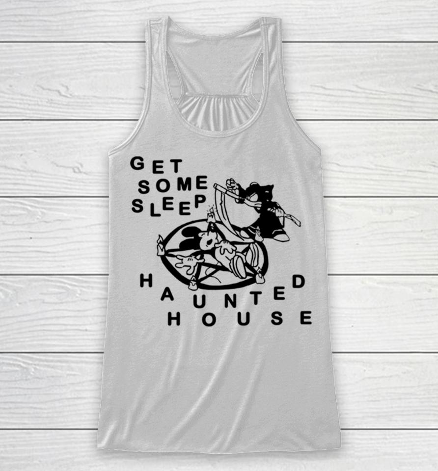 Mickey Mouse Get Some Sleep Haunted House Racerback Tank