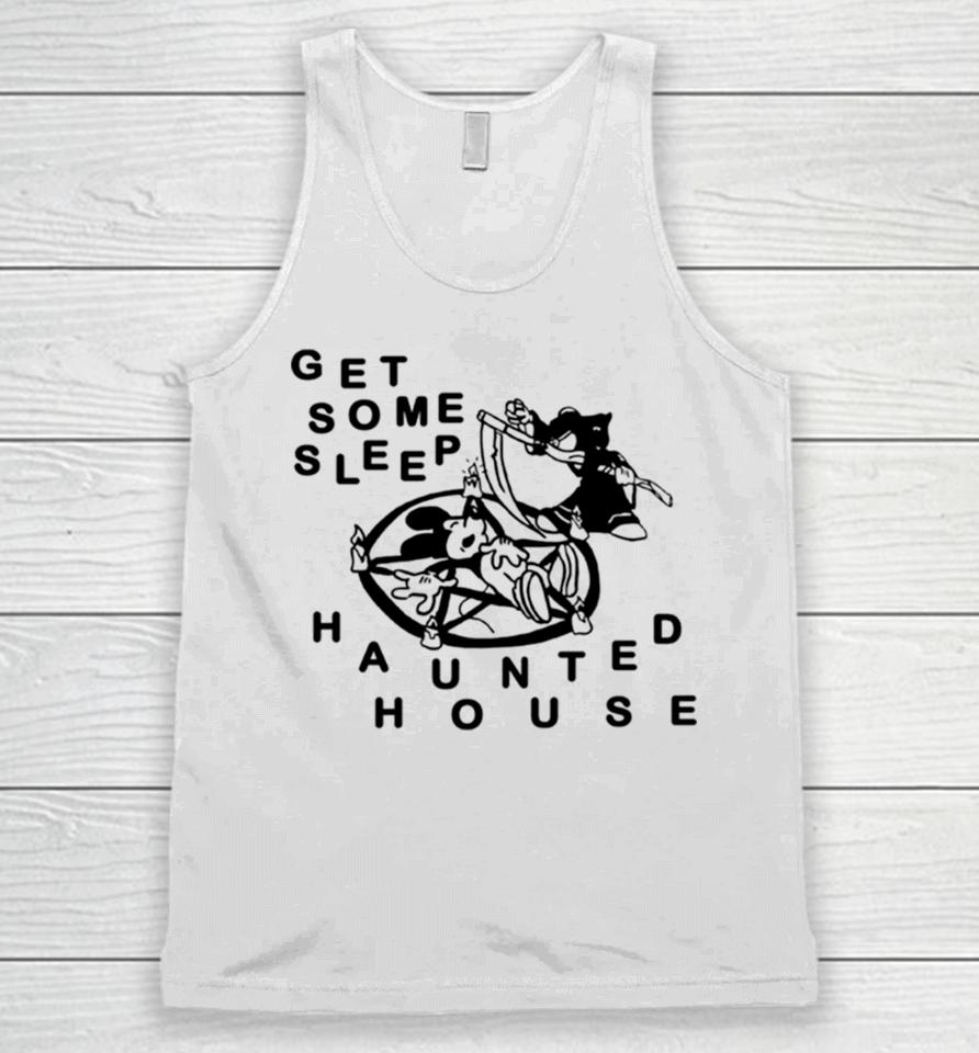Mickey Mouse Get Some Sleep Haunted House Unisex Tank Top
