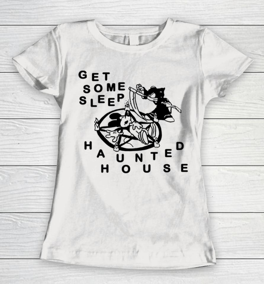 Mickey Mouse Get Some Sleep Haunted House Women T-Shirt