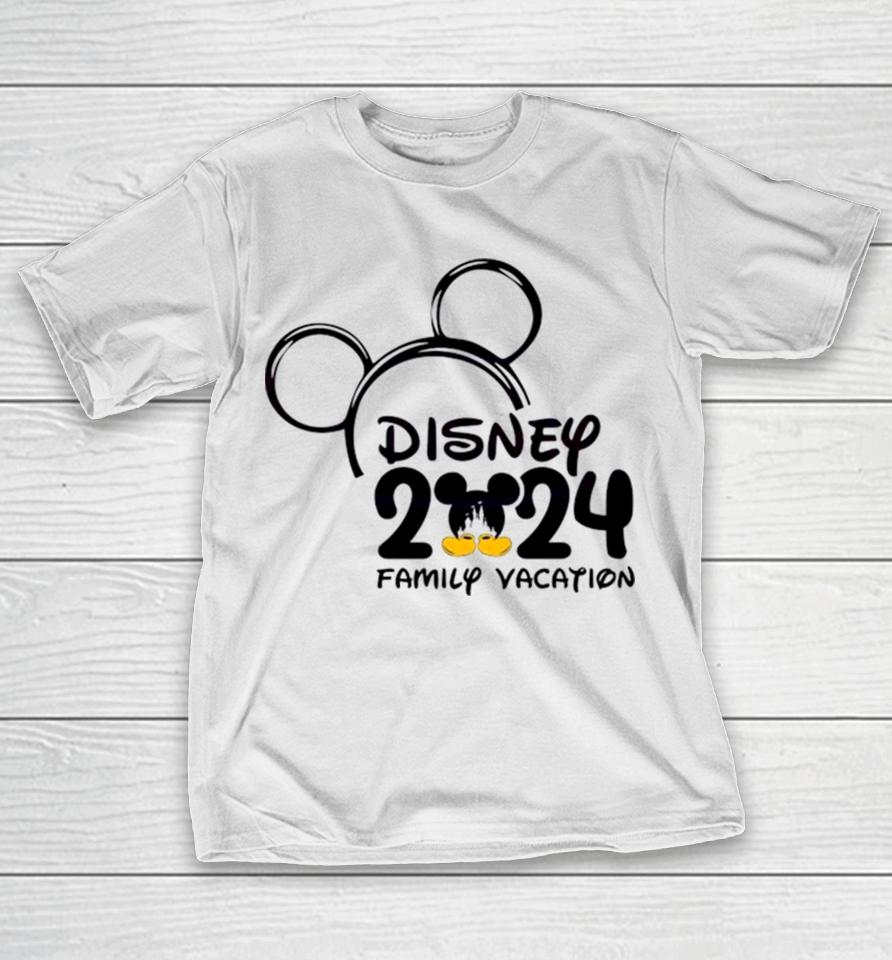 Mickey Mouse Head Disney 2024 Family Vacation T-Shirt