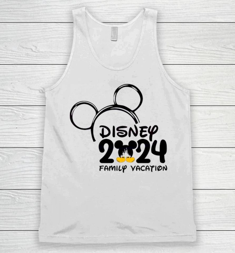 Mickey Mouse Head Disney 2024 Family Vacation Unisex Tank Top