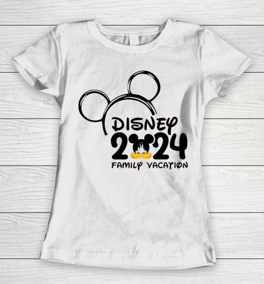 Mickey Mouse Head Disney 2024 Family Vacation Women T-Shirt