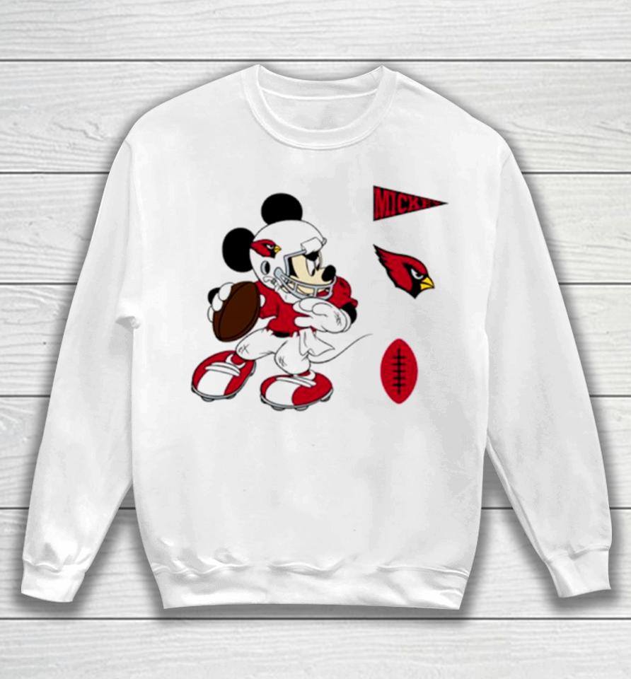 Mickey Mouse Player Arizona Cardinals Disney Football Sweatshirt