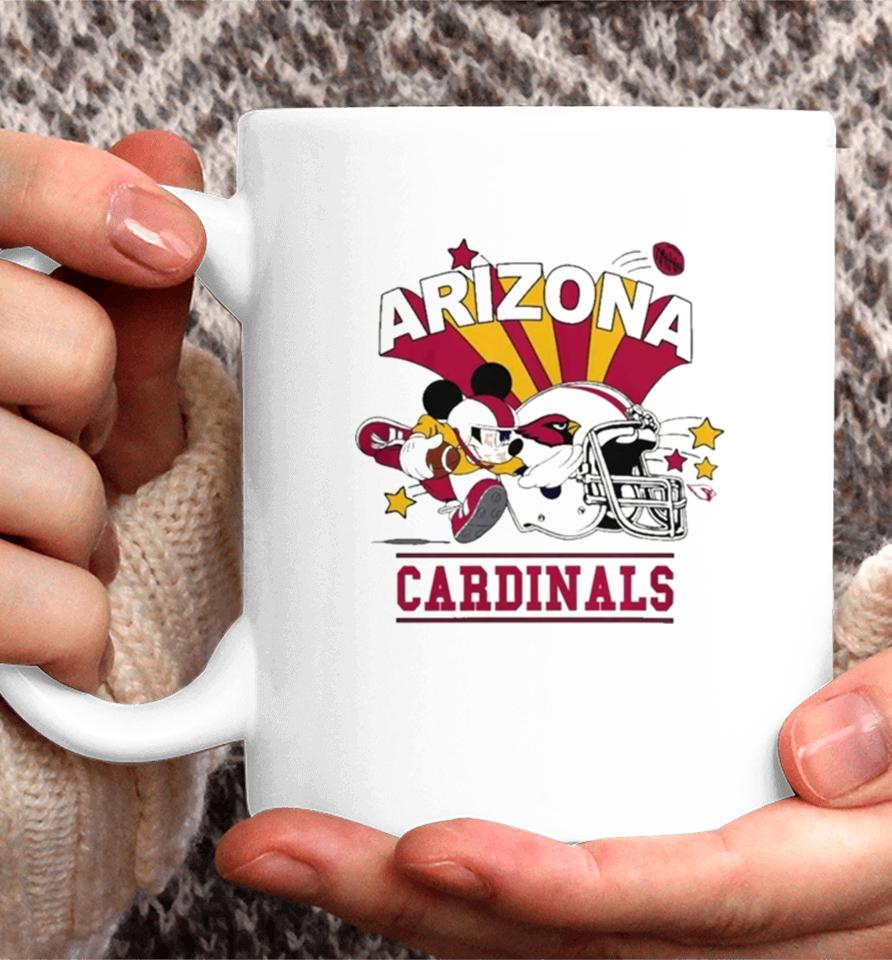 Mickey Mouse Player Arizona Cardinals Football Helmet Logo Character Coffee Mug