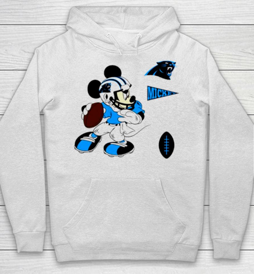Mickey Mouse Player Carolina Panthers Disney Football Hoodie