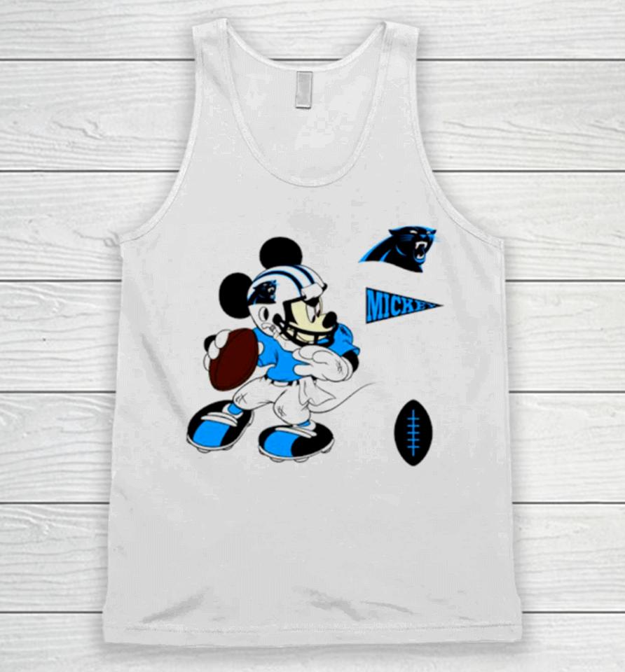 Mickey Mouse Player Carolina Panthers Disney Football Unisex Tank Top