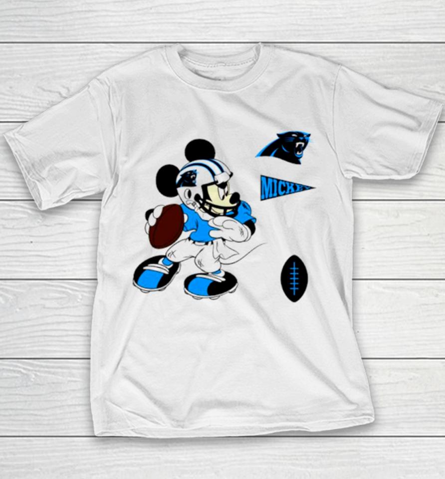 Mickey Mouse Player Carolina Panthers Disney Football Youth T-Shirt