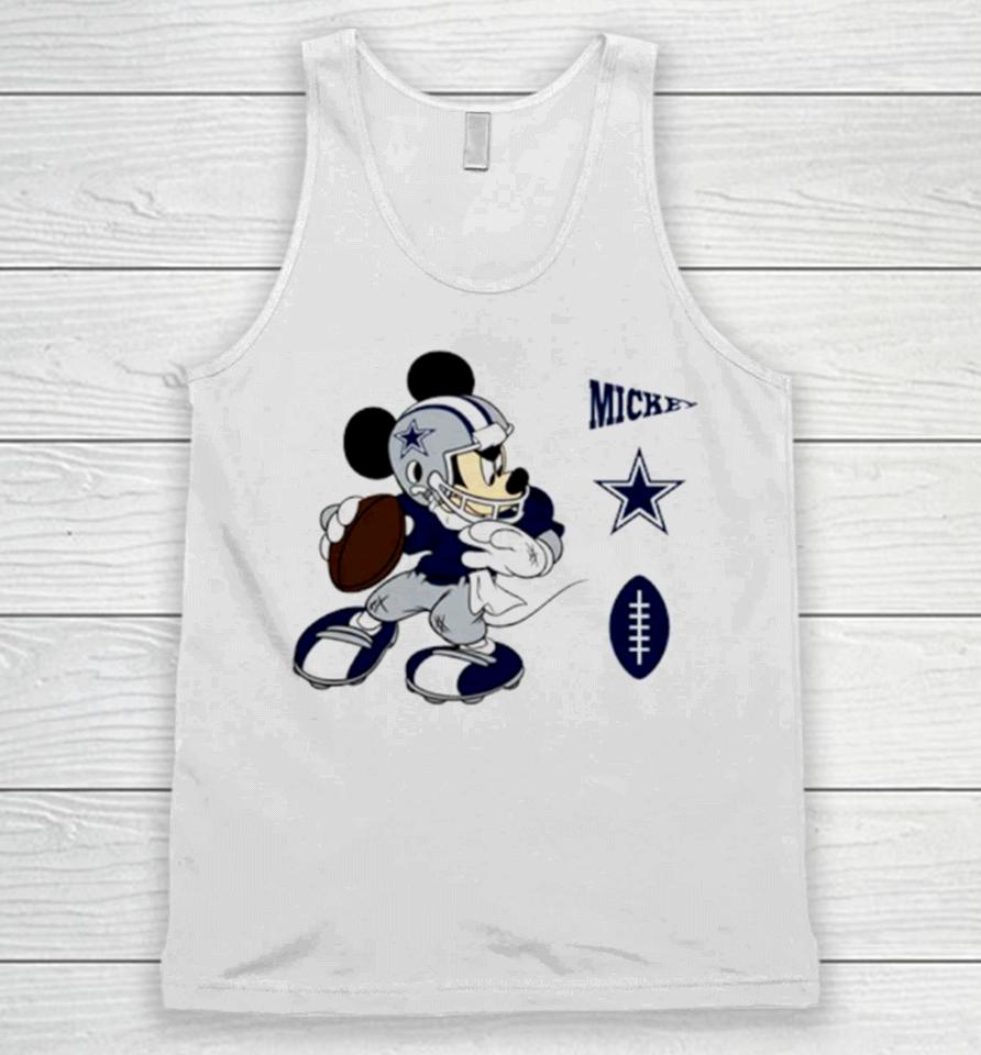 Mickey Mouse Player Dallas Cowboys Disney Football Unisex Tank Top
