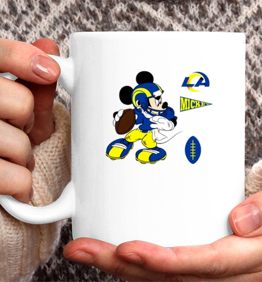 Mickey Mouse Player Los Angeles Rams Disney Football Coffee Mug